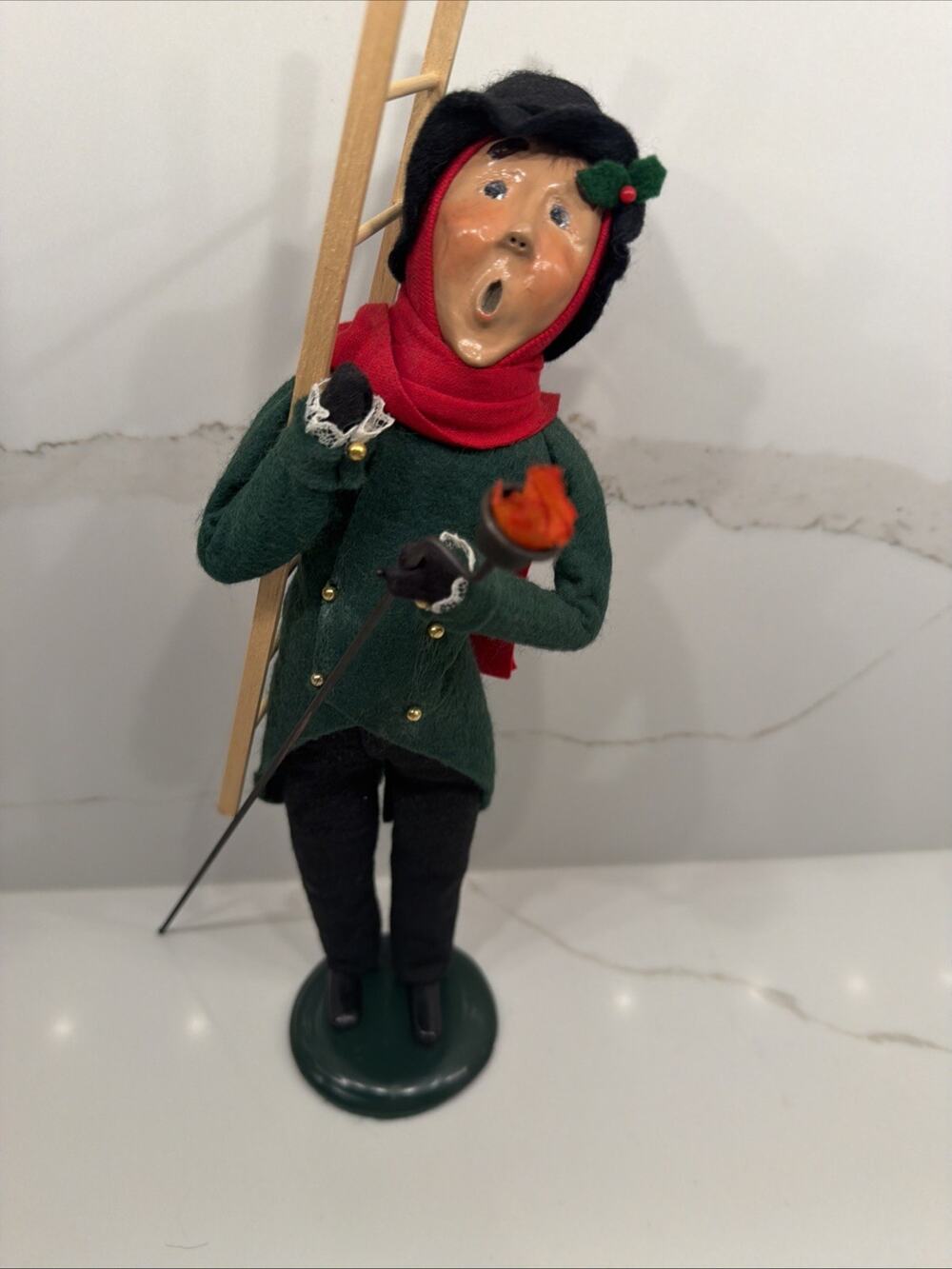 Byers Choice 1994 Christmas The Carolers Man Lamplighter Ladder Figurine